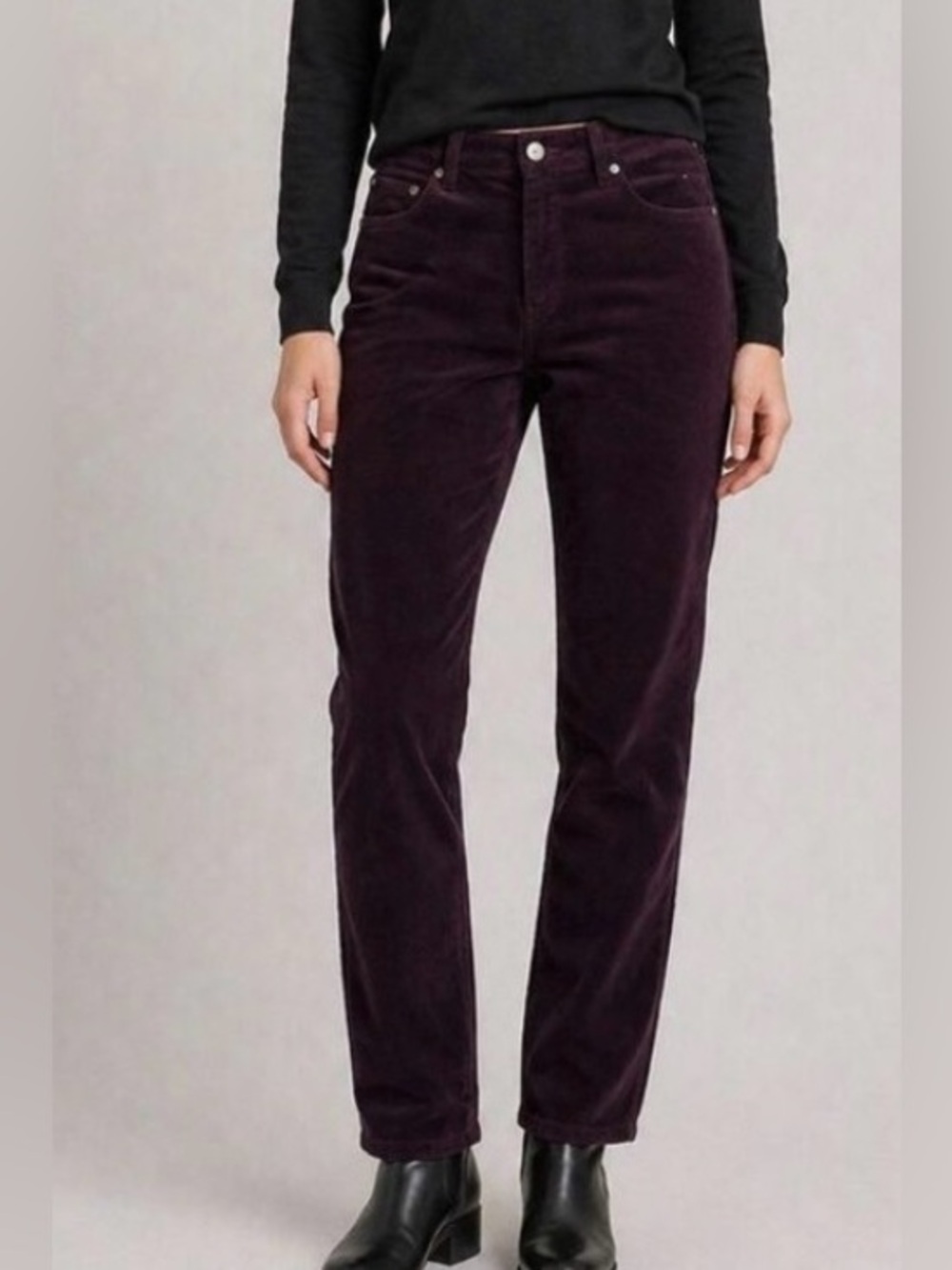 DAVID BITTON BUFFALO 14 Icon BLACK (not purple pictured) sculpting corduroy pant